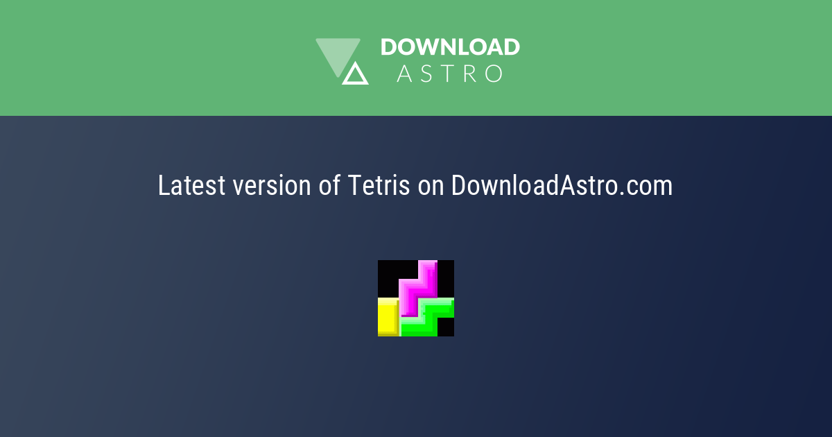 テトリス Tetris 22年 最新バージョンを無料ダウンロード